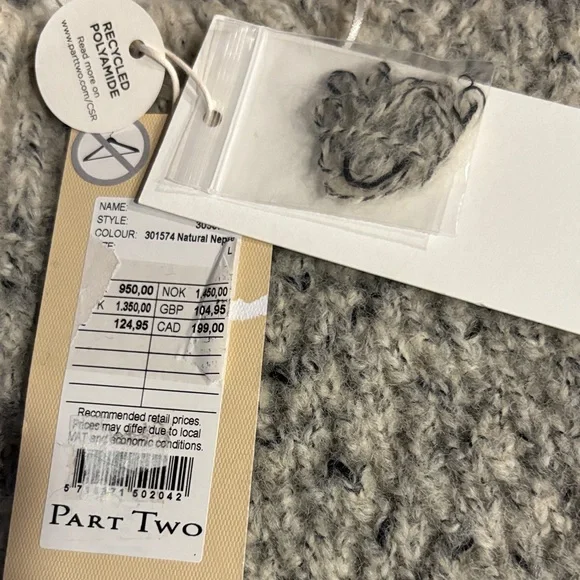 Part Two Wool Blend Knit Sweater Sz L - Picture 3 of 10